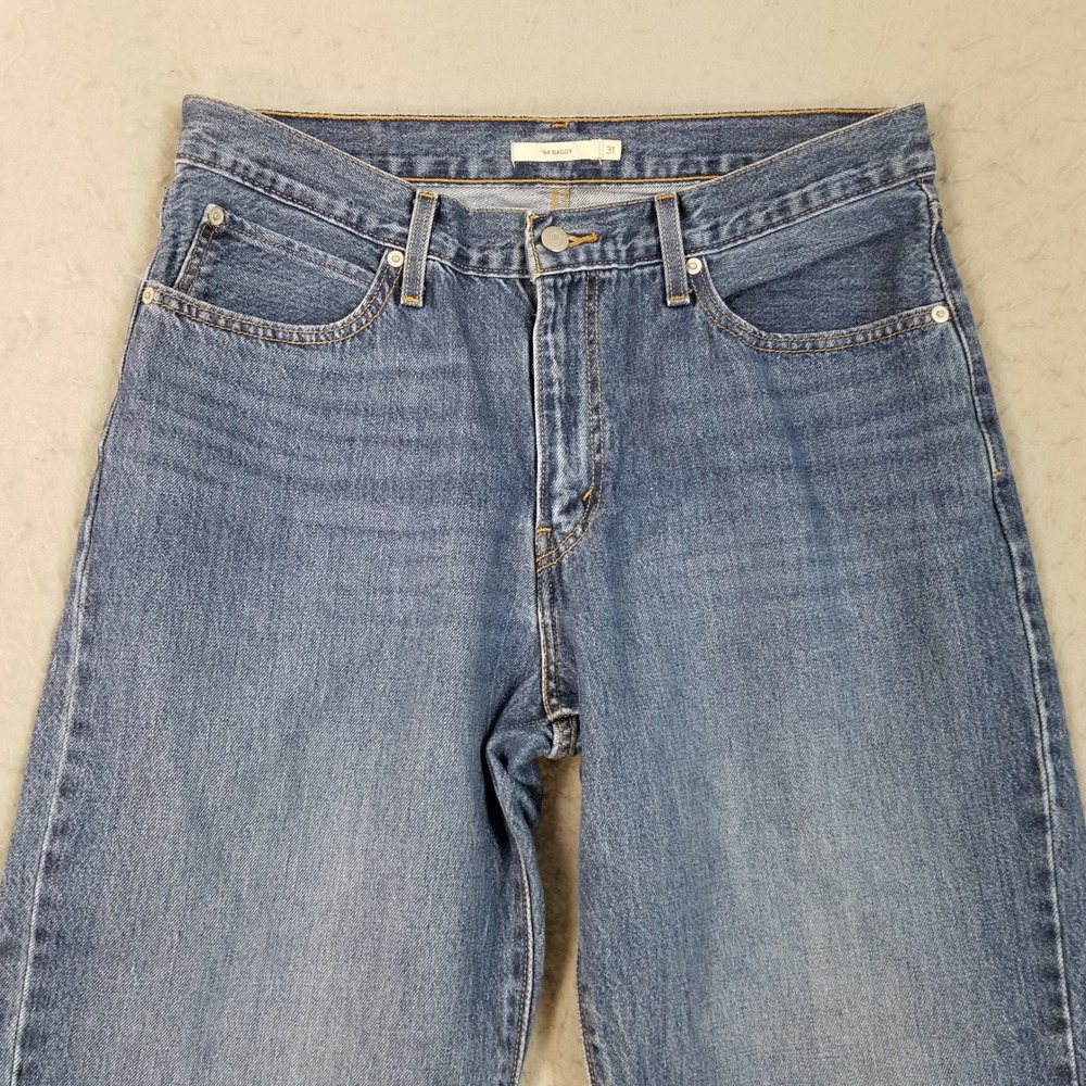 Levi's Jeans Women 31 X 31 Blue '94 Baggy Mid Rise Wide Leg Cotton Denim Pants - Picture 2 of 11